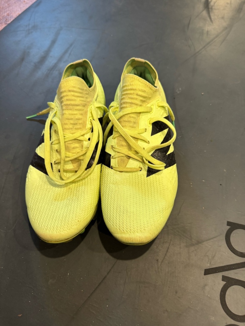 Bright Yellow/green New Balance Tekela cleats